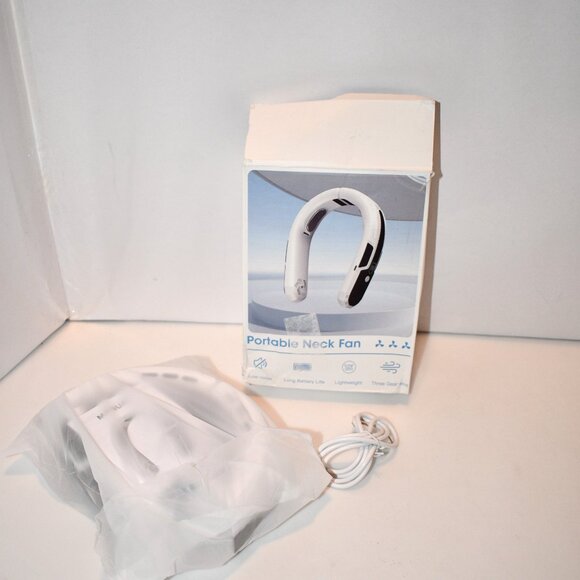 WXX Portable Neck Fan, Rechargeable 360° Cooling Personal Fan, Foldable Quiet We - Picture 6 of 6